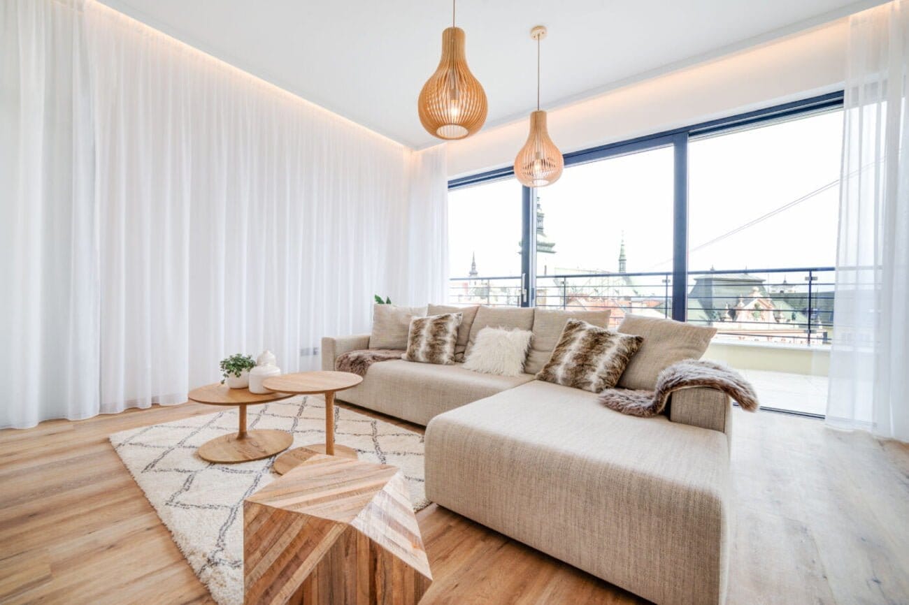 Apartment building with themed floors