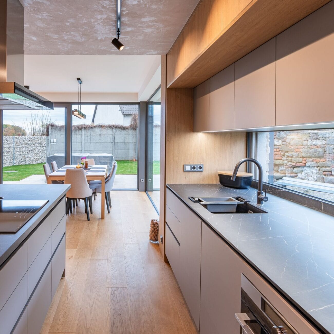 New-build family house interior