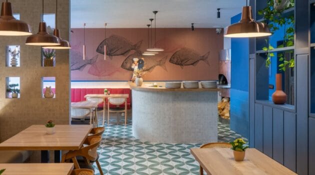 Interier restaurace pizzerie