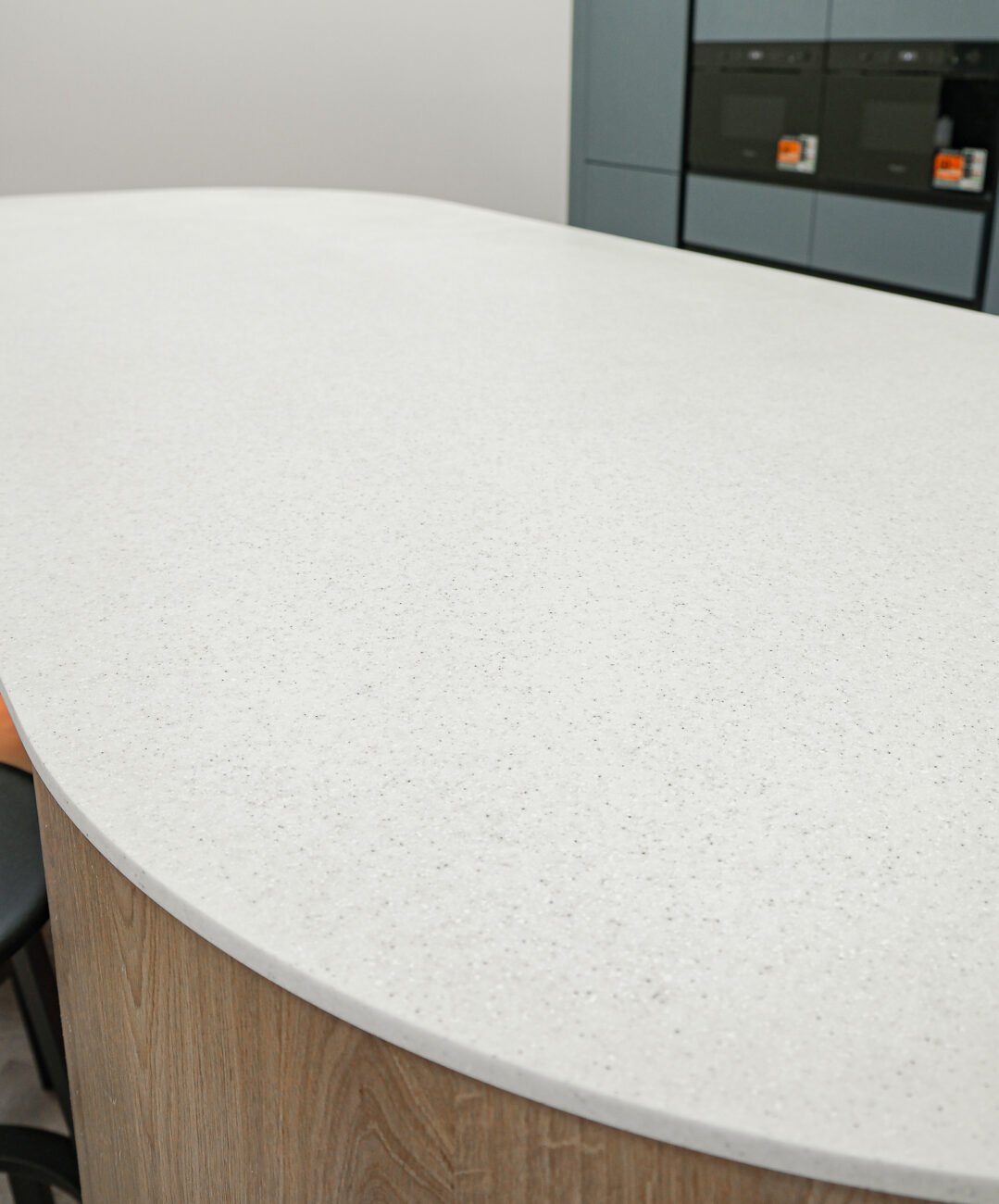 Detail of Corian in the Everest finish